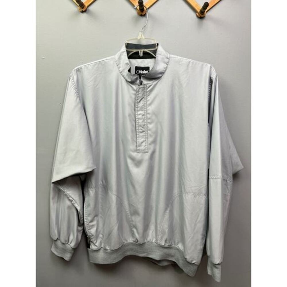 Roche Motion Shirt Mens Large Golf‎ Casual gray 1/4 zip pullover